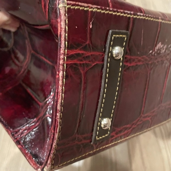 Dooney & Bourke Janine Crocodile Embossed Vintage Handbag - Picture 11 of 13